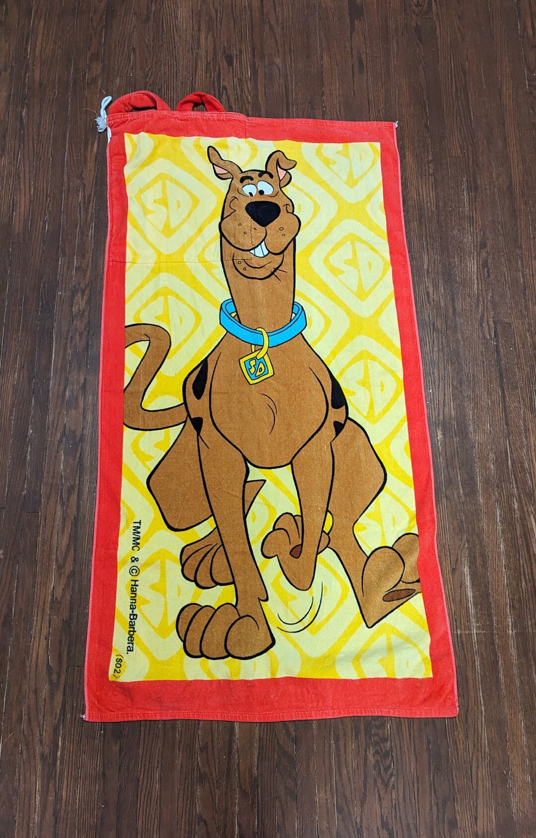 Scoobydoo Beach Towel Folds Into Bag W/ Straps Etsy