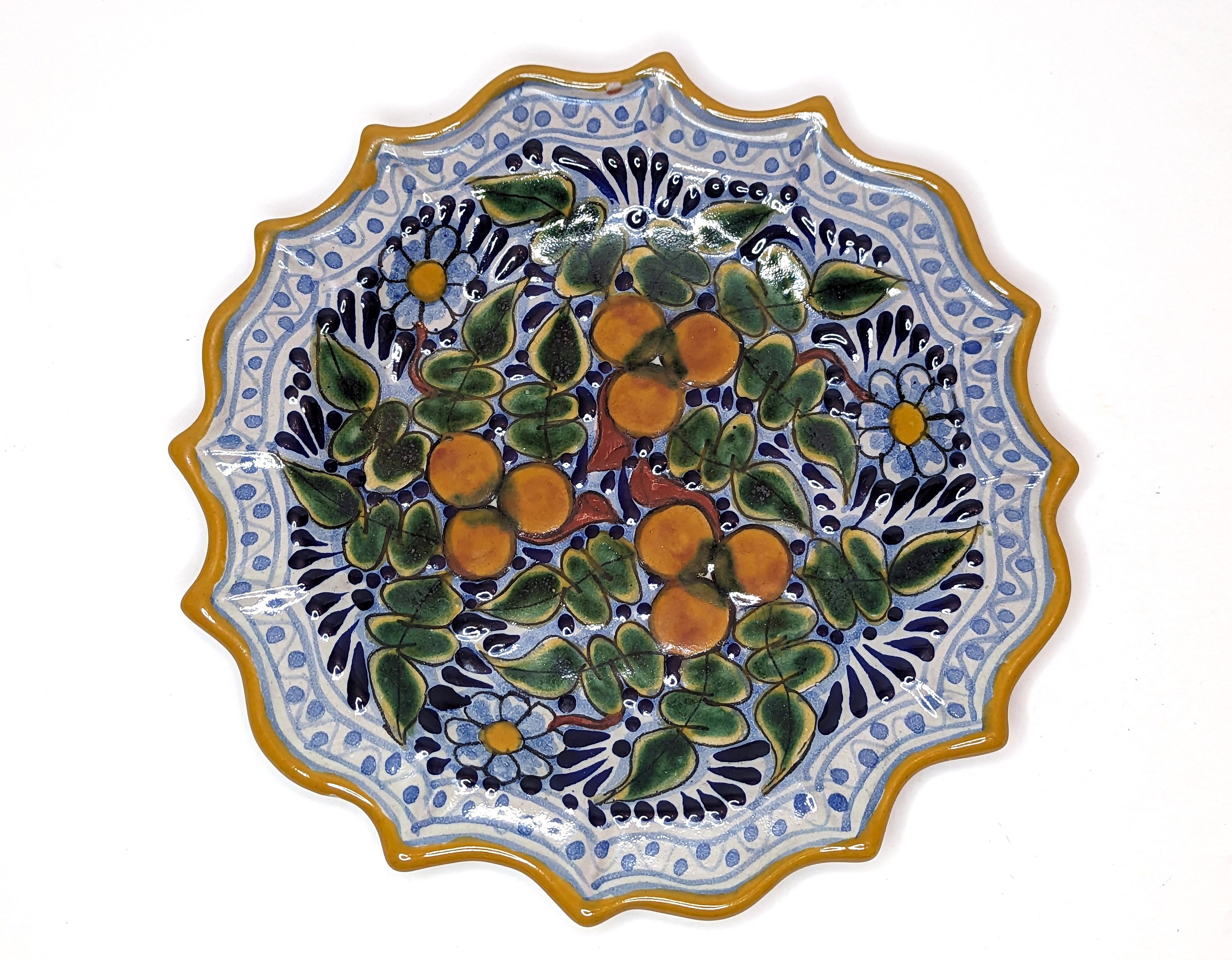 Vintage Talavera Romero Pottery Signed Wall Plate Mexican - Etsy