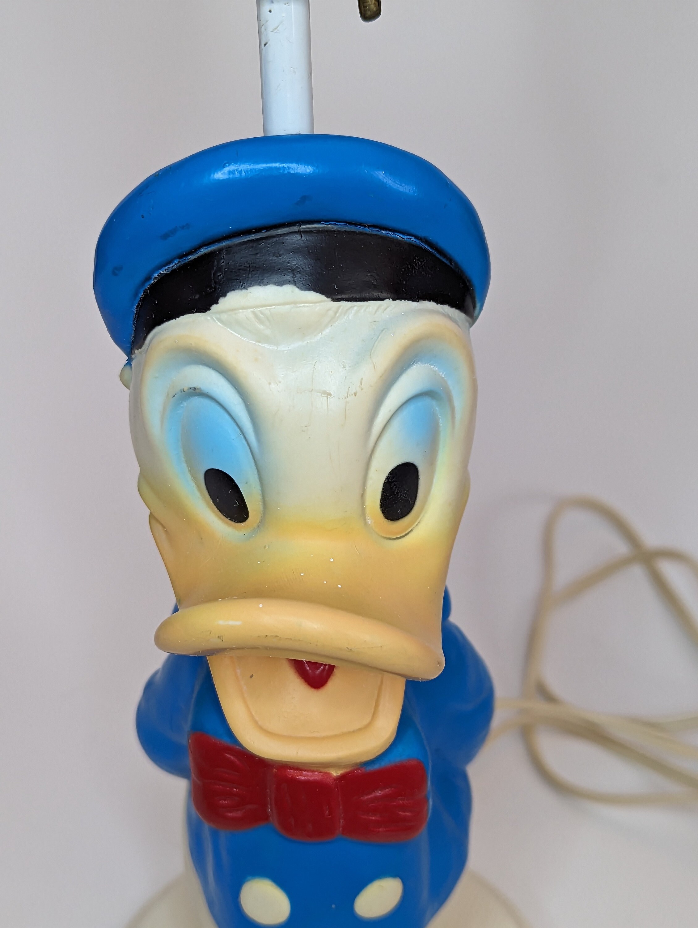 Vintage Walt Disney Donald Duck Rubber Table Lamp Works Etsy