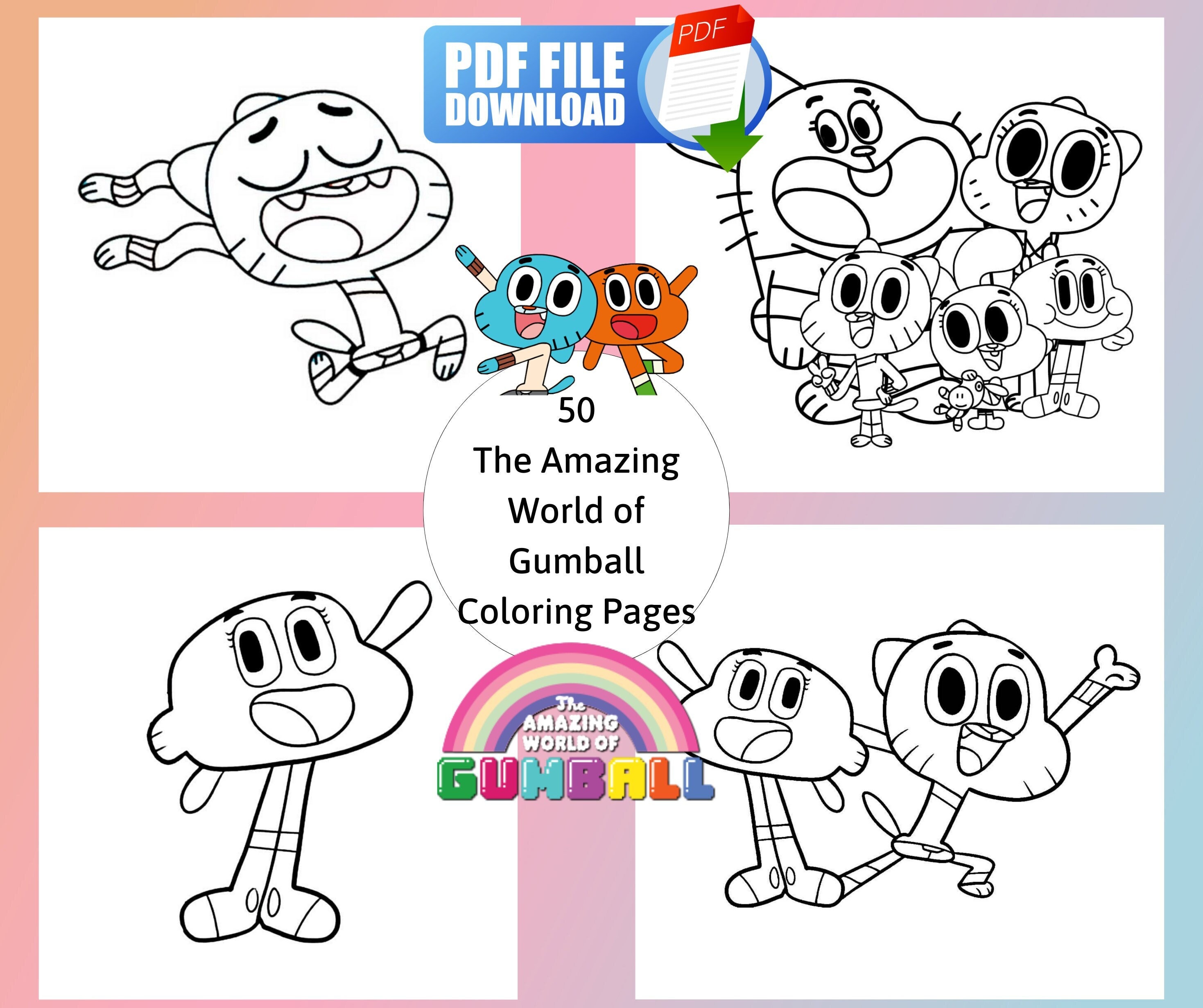 Amazing World Of Gumball Coloring Pages