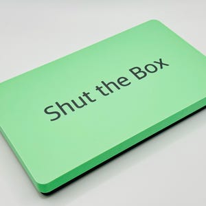 Shut The Box - 12-player. Historical dice game, pub game, travel game for 1 to 4 players. Luck and strategy. Dice Board Travel Game image 4