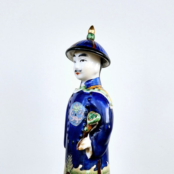 Vintage Chinese porcelain figurine Imperial Official