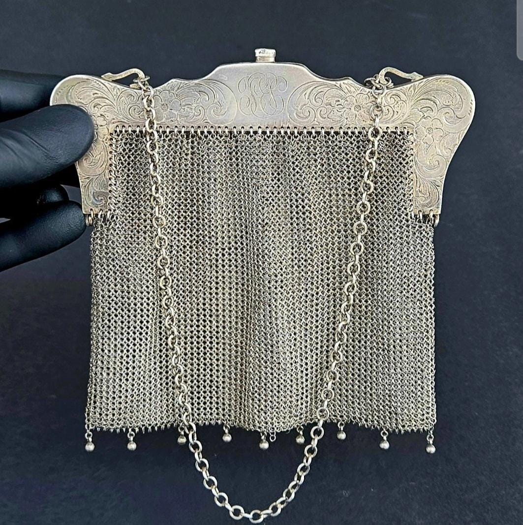 Sterling Mesh Bag - Etsy