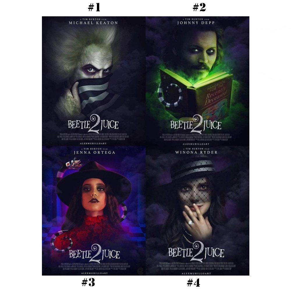 Beetlejuice 2 2024 Movie Poster, Film Poster Etsy