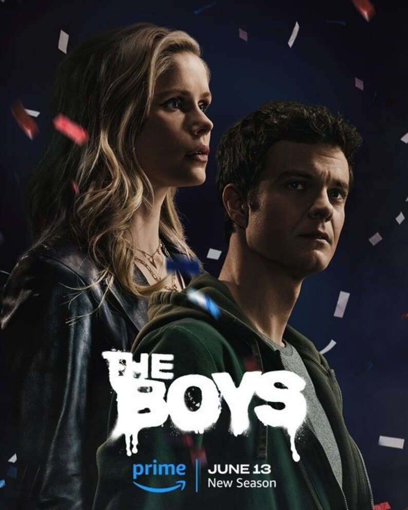 The Boys Season 4 New Posters, the Boys New Season June 13 2024 Print