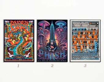 Phish Madison Square Garden Posters, Phish New York Ny Tour 2023 Posters