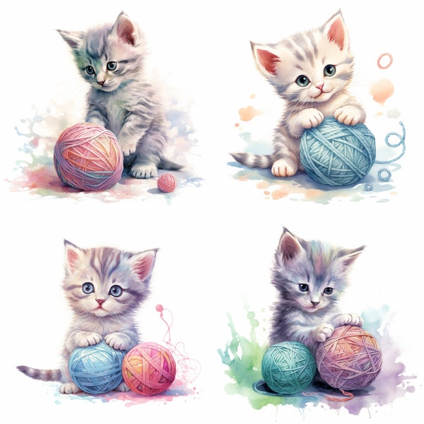 Kitten Watercolor - Etsy