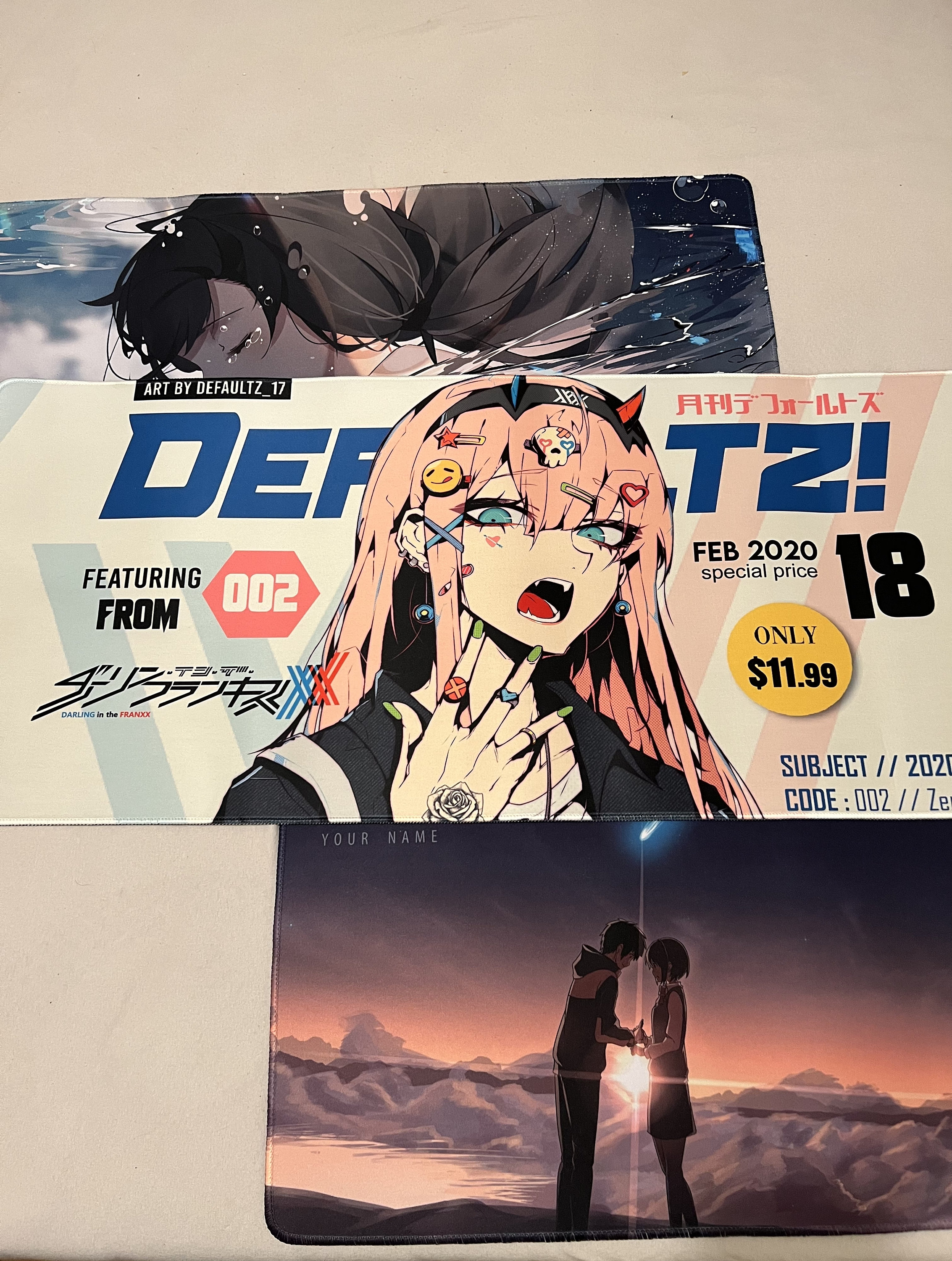 Anime Mousepad Deskmat XXL Umamusume Your Name Future Diary Makima Love is War Kaguya Spy x Family Mousepad for gaming and work