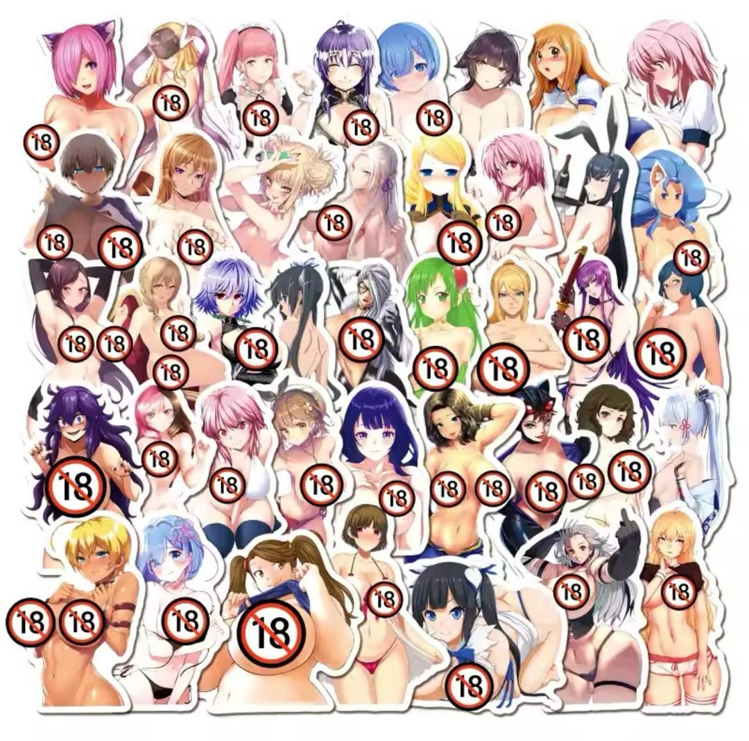 100pcs Cute Lewd Anime Stickers No Duplicates Etsy