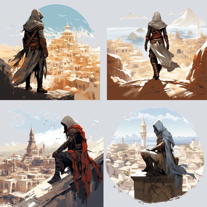 Assassin Graphics Assassin Rogue Clipart Fantasy Rogue Graphic Design Elements Role ...