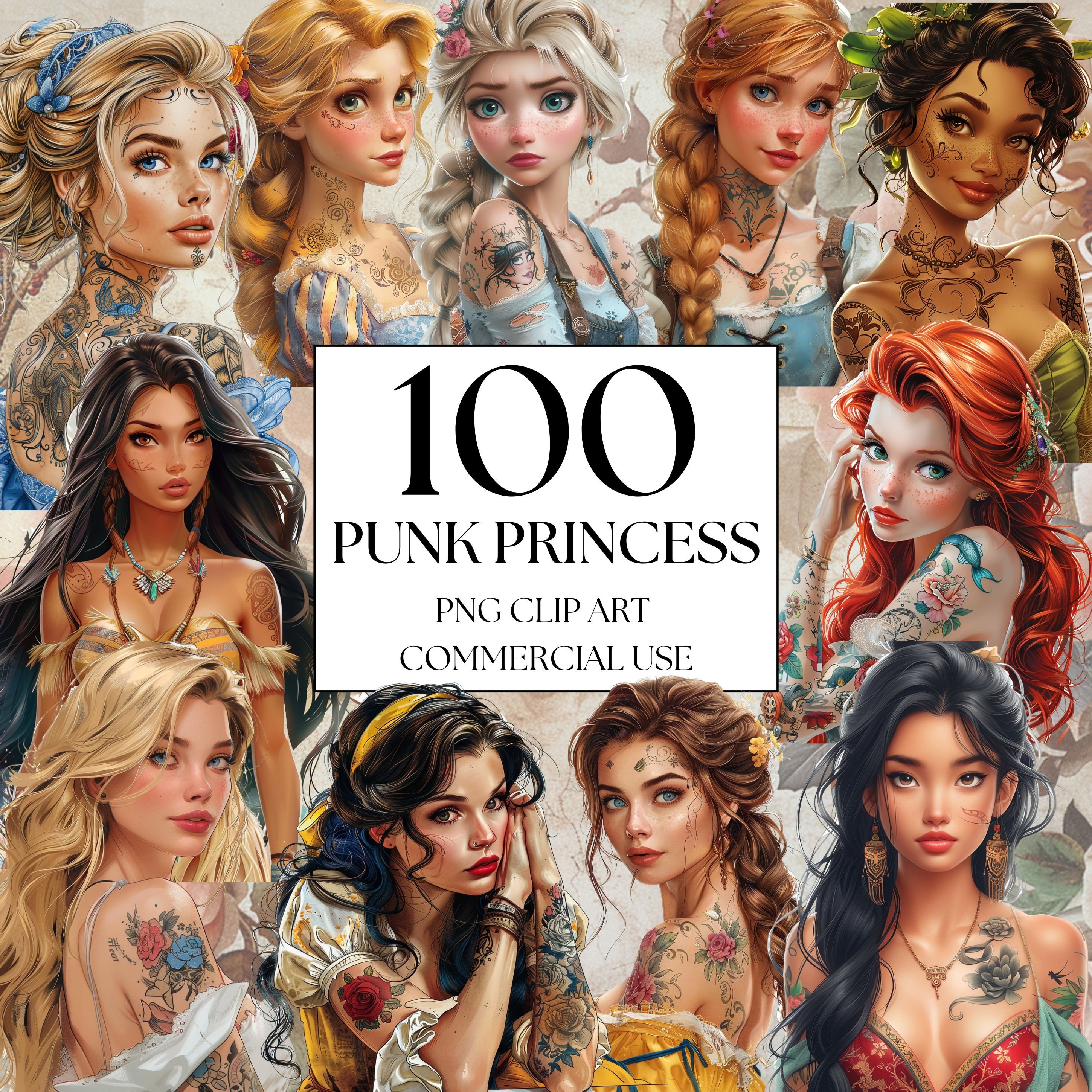 Broches de princesas tatuadas, broches de acrílico con tatuajes,  Blancanieves, Marilyn Monroe, Alicia, Ariel, Jazmín, Disney, pin-up,  Grecia. - Etsy México, image size:2900x2900