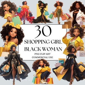 Imágenes Prediseñadas de mujeres negras, imágenes prediseñadas de chica afro, imágenes prediseñadas de chica de compras, imágenes prediseñadas de Black Lady Boss, imágenes prediseñadas de chica negra de compras, magia de chica negra