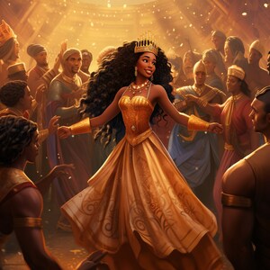 Een mooi meisje dansen Wall Arts digitale downloads