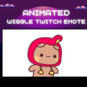 Animated Wiggle Emote for Twitch or Discord | Twitch Emotes | Animated Emotes