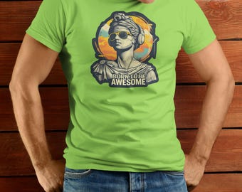 Retro Statue Graphic T-Shirt: Art Lover Streetwear