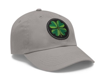 St. Patrick's Day Hat: Four Leaf Clover Twill Cap