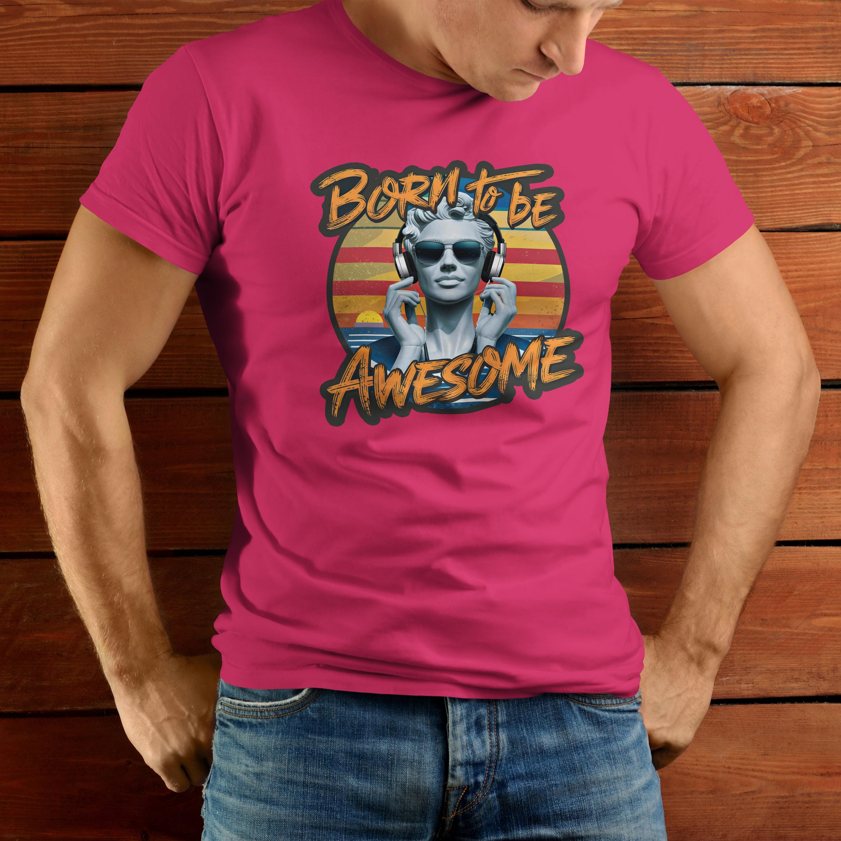 Ancient Bust Graphic Tee: Retro Sculpture Art T-Shirt