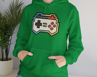 Retro Arcade Joystick Hoodie: 80s Gamer Style Sweatshirt