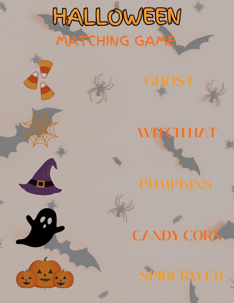 5 Printable Halloween Activity Sheets for Kids - Etsy Australia