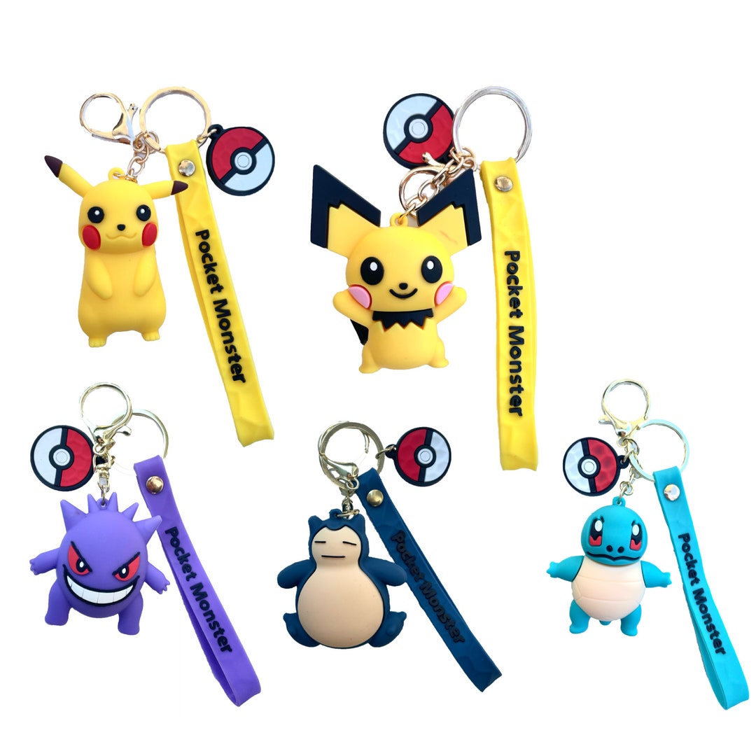 Anime Keyring Pokémon Keychain Cute Keychain for Girls & Etsy