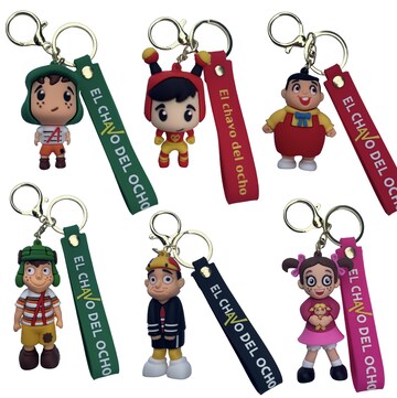 El Chavo Keychain Set - Mexican Cartoon Charms for Collectors | Llaveros de Chavo del Ocho