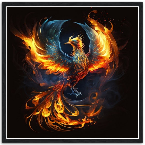 Framed Phoenix Poster, Phoenix Wallpaper - Wallpaper - Painting