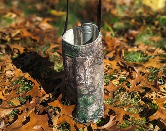 Camo Wine Tote Bag, Hunting Season Gift, whiskey, groomsmen gift
