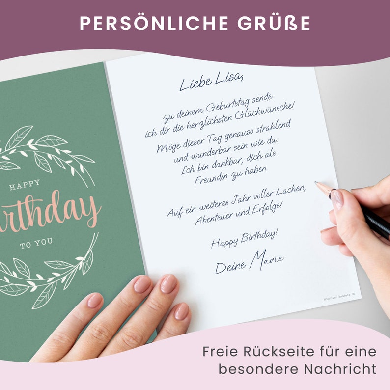 Geburtstagskarten Set, individuell zusammenstellen, Glückwünschkarten Mix zum Geburtstag, DIN A6 Grußkarten Set, Happy Birthday Postkarten Bild 4