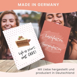 20 Grußkarten, Postkarten für jeden Anlass, DIN A6 Grußkarten Set mit lustigen und schönen Sprüche, Postkartenset Freundschaft Bild 3