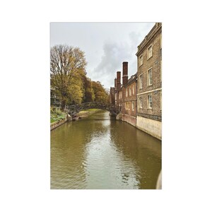 Cambridge, Ponte matematico, set di cartoline panoramiche, 7 pezzi di viste del ponte di Cambridge, perfette per l'arredamento della casa, regali o ricordi di viaggio