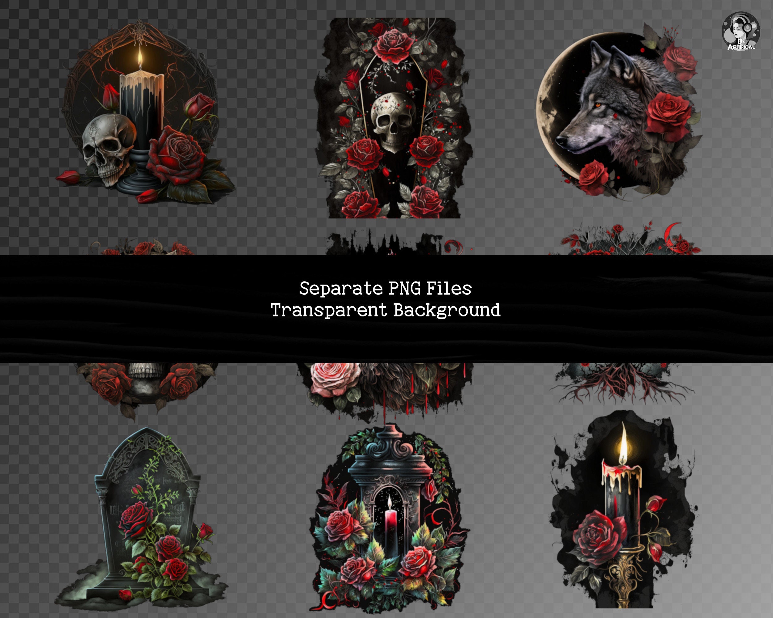 Love in Death: A Gothic Romance Collection Featuring Dark Roses, Skulls ...
