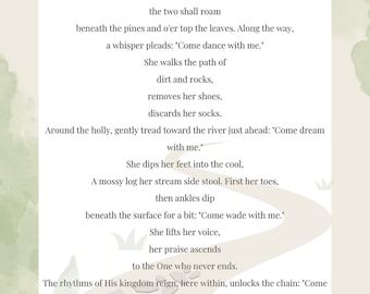 Christian Devotional Poetry Print