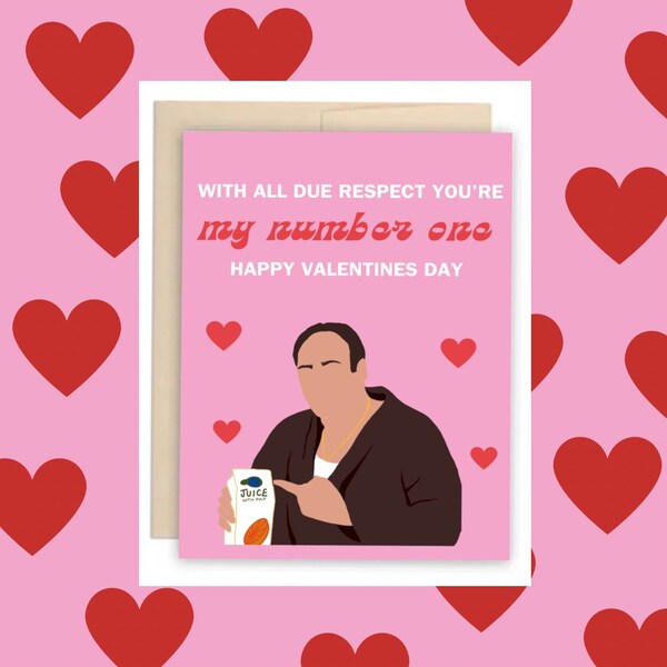 Tony Soprano No.1 Valentijnsdag kaart