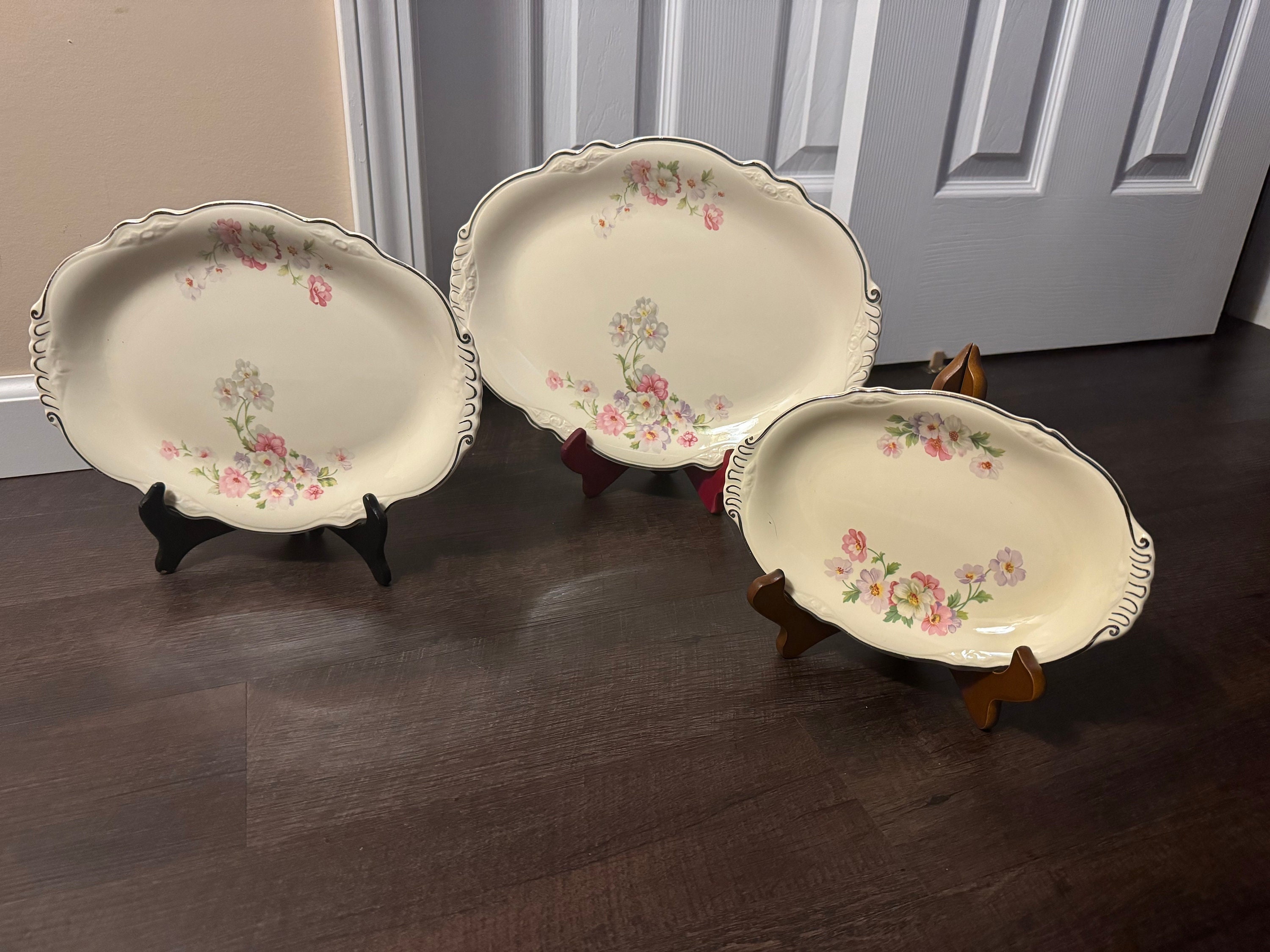 Homer Laughlin Virginia Rose Dinnerware Sets Etsy