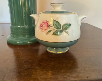 Cameo (Rose Center) 3 3/8 Inch Sugar Bowl and Lid by Lifetime China