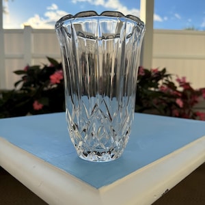 6 Inch Cut 24 Percent Lead Crystal Vase