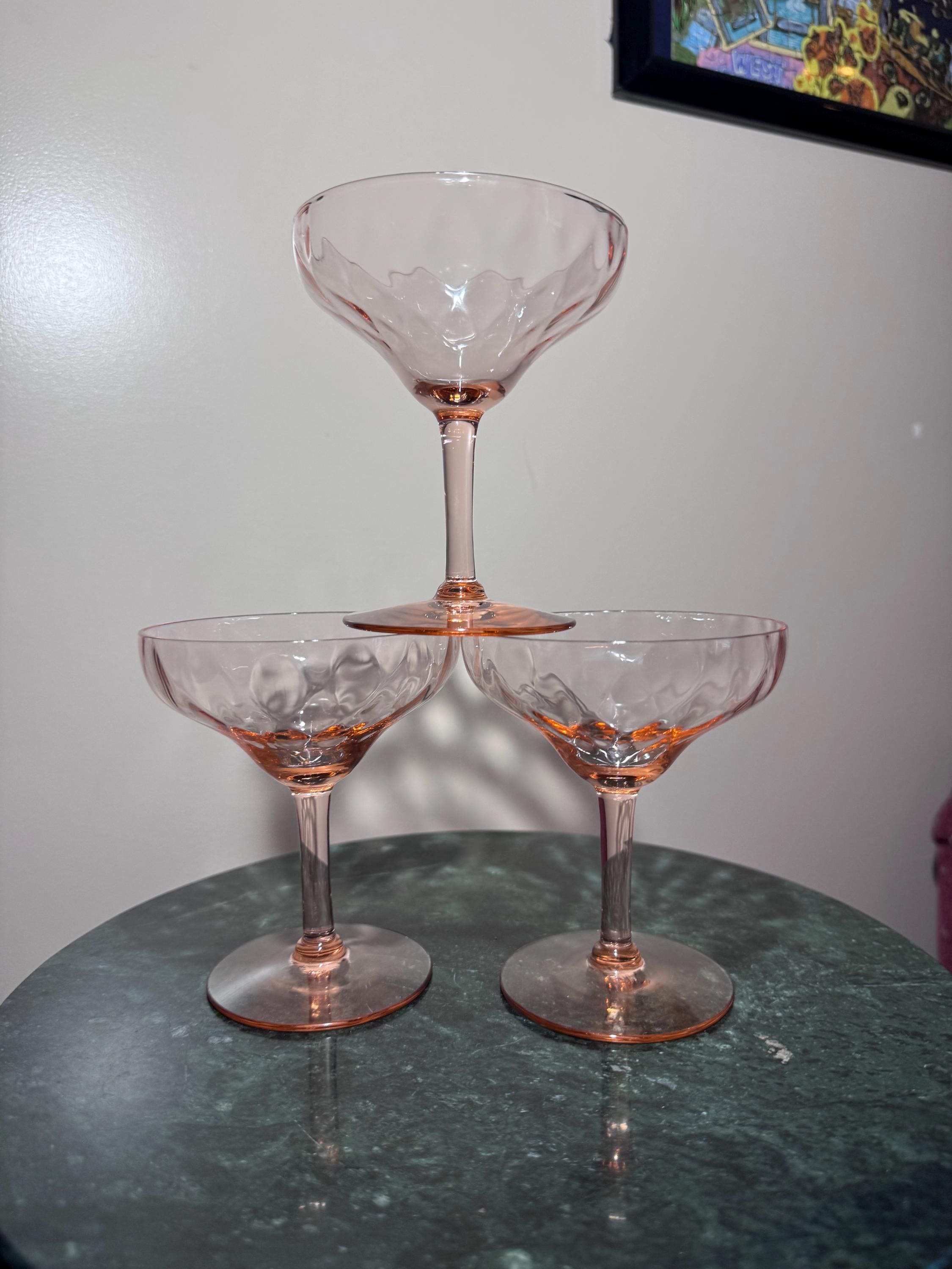 Depression Champagne Glasses - Etsy