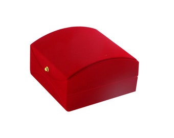 Joyero para pulsera o reloj en terciopelo rojo, Estuche Joyero