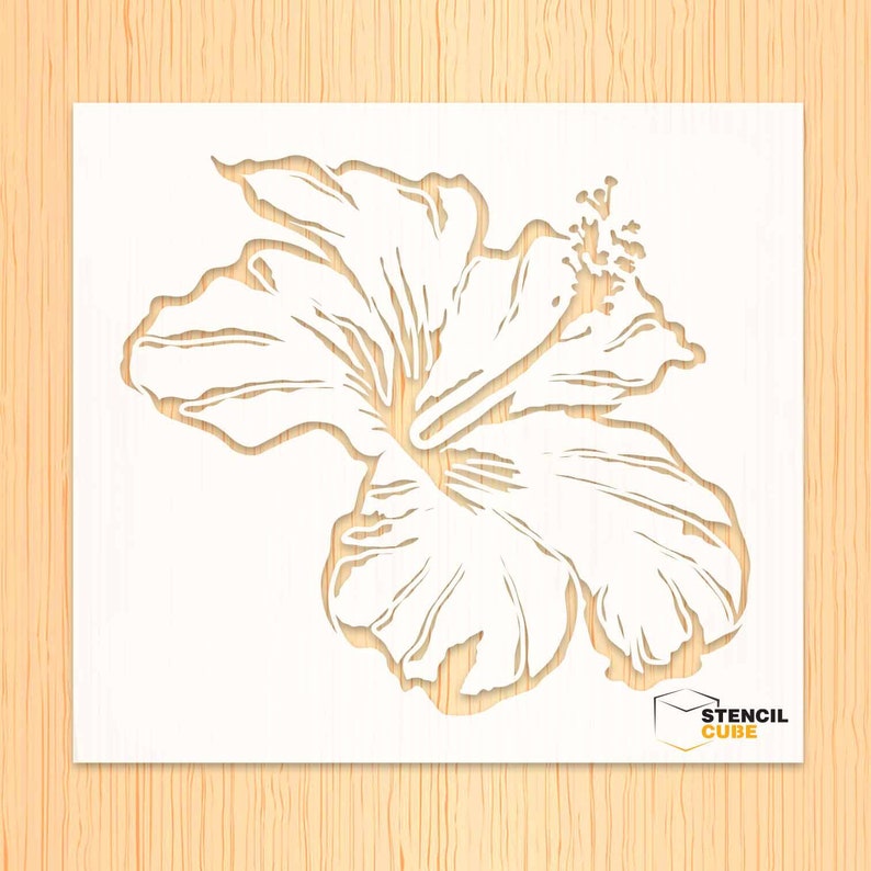 Hibiscus Stencil Etsy