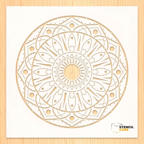 Large Mandala Stencil Etsy