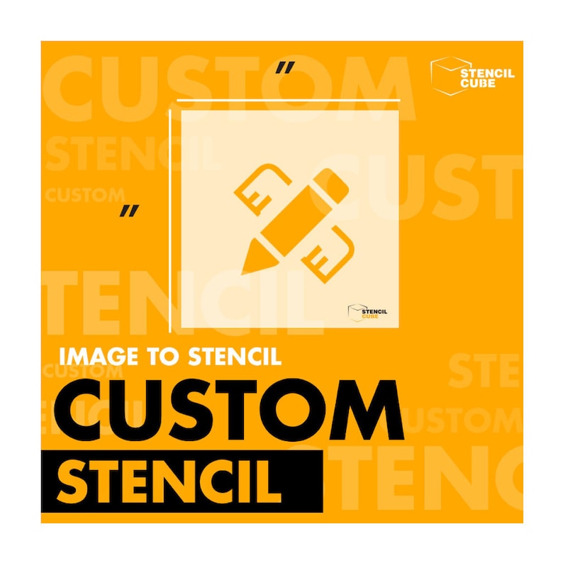 Custom Stencil Design Your Own Stencil Image to Stencil Custom Logo
