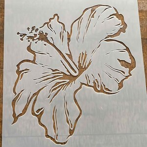 Hibiscus Stencil - Etsy