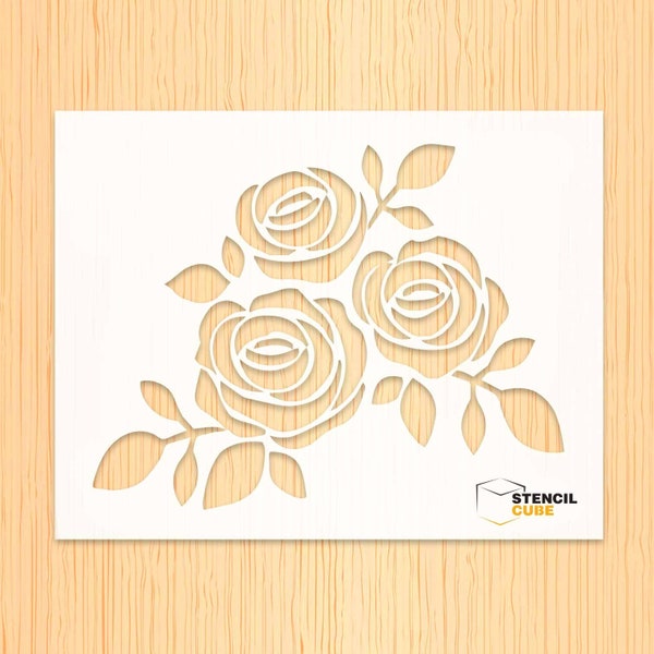 Rose Stencil - Etsy