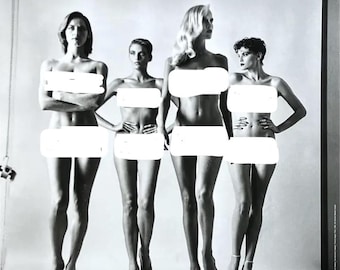 Helmut Newton. Sumo. They Come Naked. Originele tentoonstellingsposter. Museum Berlin.