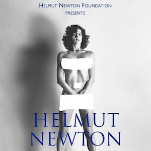 Helmut Newton. Sumo. Cartel original de la exposición. Museo de Berlín.