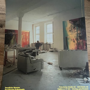 Gerhard Richter. Original exhibition poster. Museum Berlin 1986.