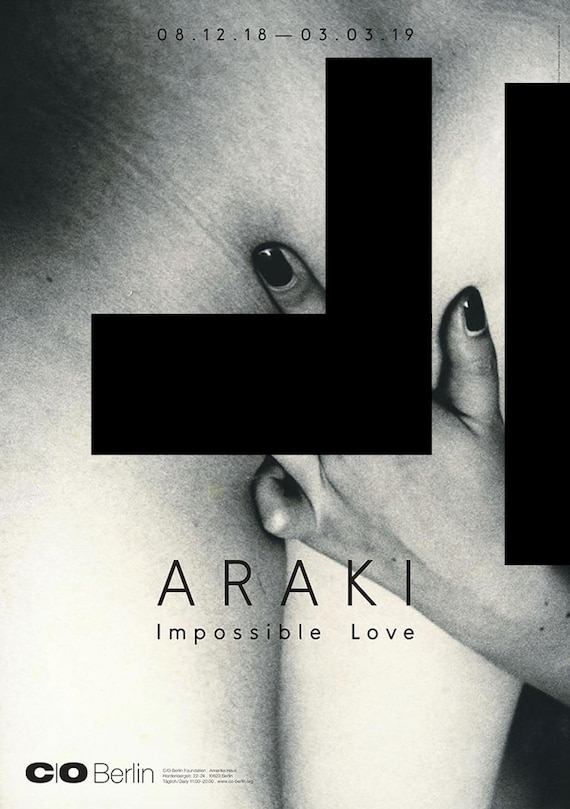 Nobuyoshi Araki. Impossible Love. Original Exhibition Poster