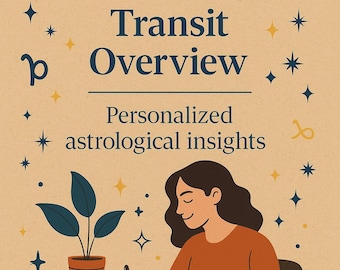 Personalized 3-Month Astrology Transit Forecast: Natal Chart Reading (Digital Download)