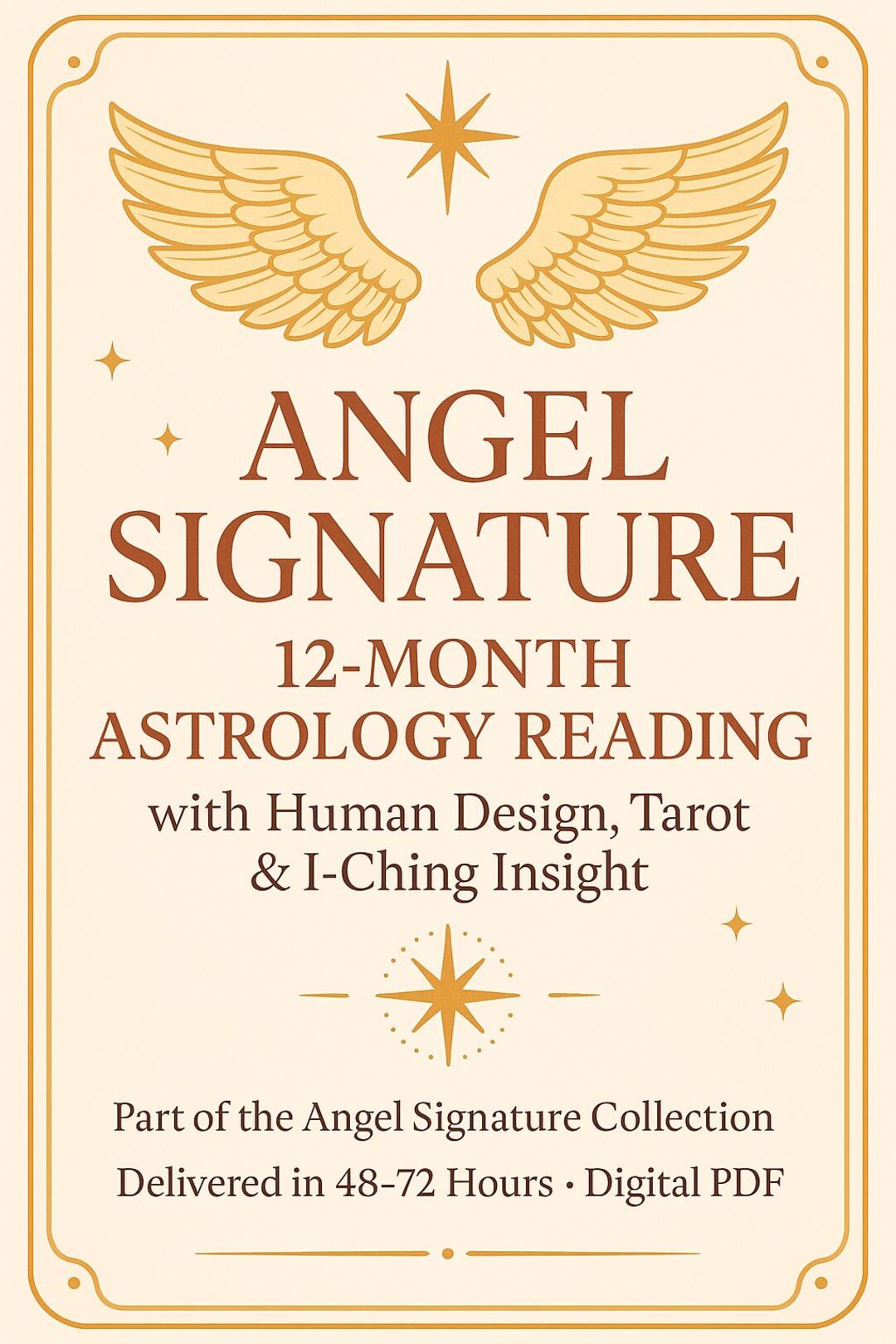 New! Angel Signature 2026 12-month Astrology Reading With Human Design ...