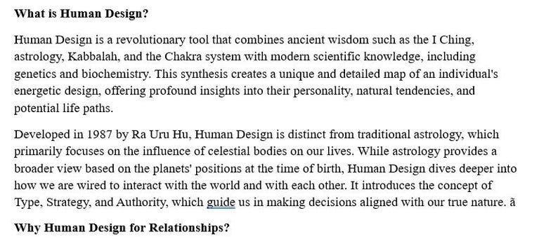 Human Design Relationship Reading